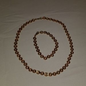 Fashion necklace and bracelet